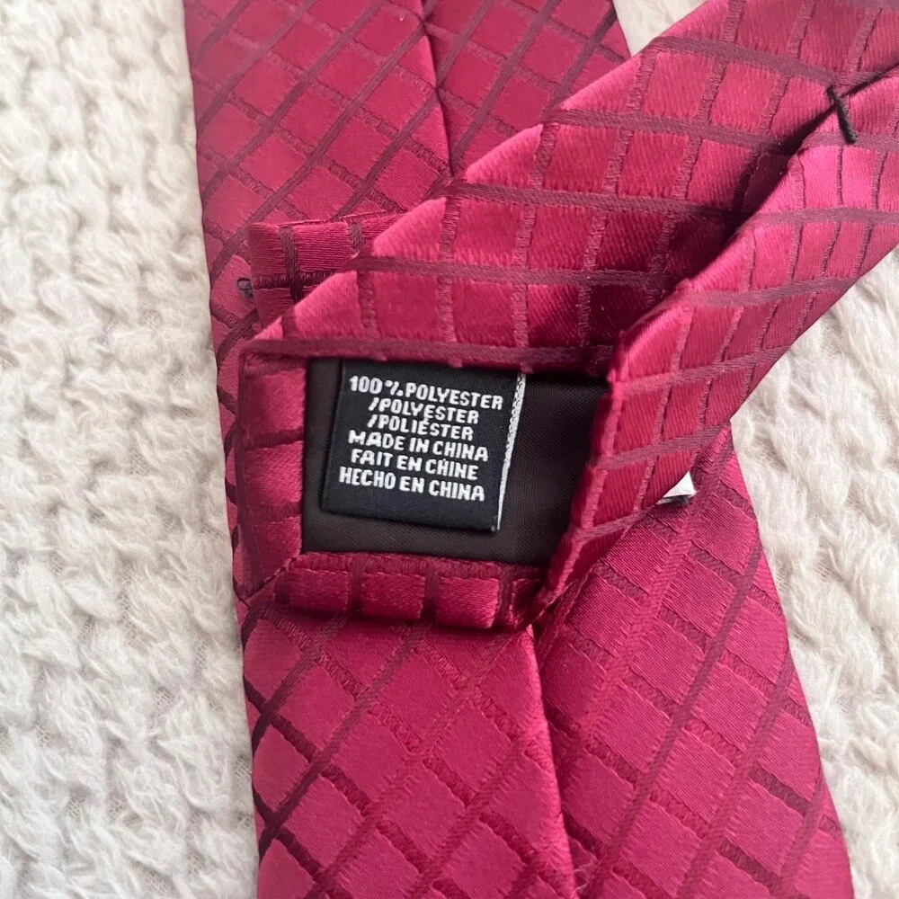 Perry‎ Ellis Portfolio Men's Burgundy Necktie